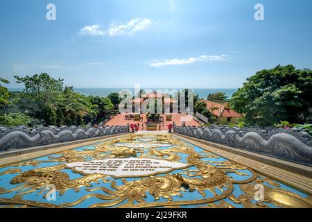 Phu Quoc Island, Vietnam - 27. Februar 2022: Ho Quoc Pagode auf der Phu Quoc Insel, Vietnam Stockfoto