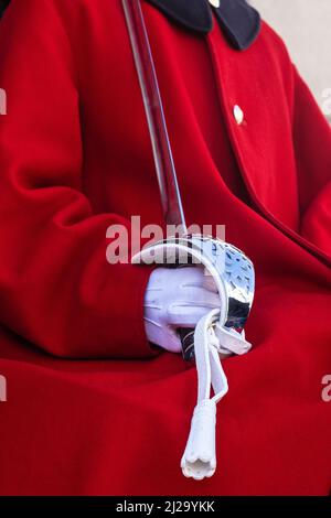 London rund um Kings Cross Horse Guards und Trafalgar Square Stockfoto