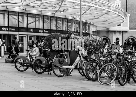 London rund um Kings Cross Horse Guards und Trafalgar Square Stockfoto