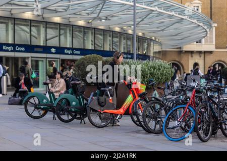 London rund um Kings Cross Horse Guards und Trafalgar Square Stockfoto