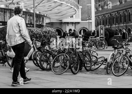 London rund um Kings Cross Horse Guards und Trafalgar Square Stockfoto