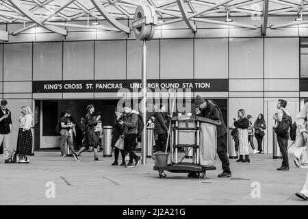 London rund um Kings Cross Horse Guards und Trafalgar Square Stockfoto