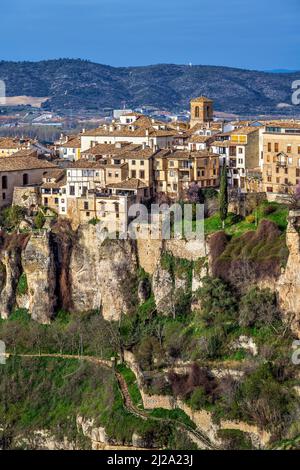 Skyline der Altstadt, Cuenca, Castilla-La Mancha, Spanien Stockfoto