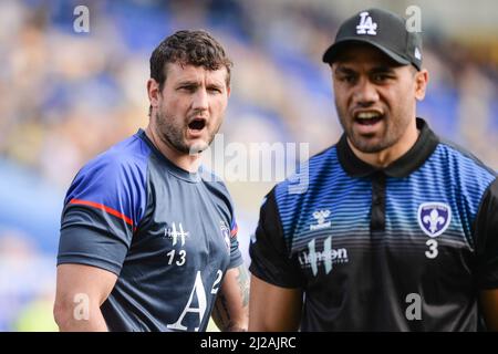 Warrington, England - 27.. März 2022 - Wakefield Trinity's Jay Pitts. Rugby League Betfred Challenge Cup Warrington Wolves vs Wakefield Trinity im Halliwell Jones Stadium, Warrington, Großbritannien Dean Williams Stockfoto