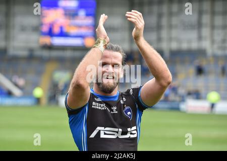 Warrington, England - 27.. März 2022 - Wakefield Trinity's Liam Kay. Rugby League Betfred Challenge Cup Warrington Wolves vs Wakefield Trinity im Halliwell Jones Stadium, Warrington, Großbritannien Dean Williams Stockfoto