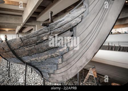 Bilder aus dem Wikingerschiffmuseum in Roskilde, Dänemark. Stockfoto