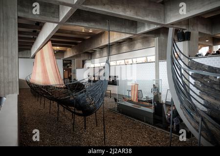 Bilder aus dem Wikingerschiffmuseum in Roskilde, Dänemark. Stockfoto