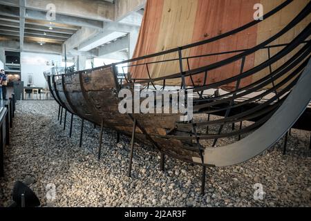 Bilder aus dem Wikingerschiffmuseum in Roskilde, Dänemark. Stockfoto
