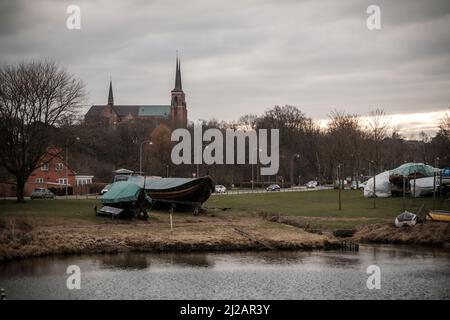 Bilder aus dem Wikingerschiffmuseum in Roskilde, Dänemark. Stockfoto