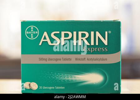 packung Aspirin Stockfoto