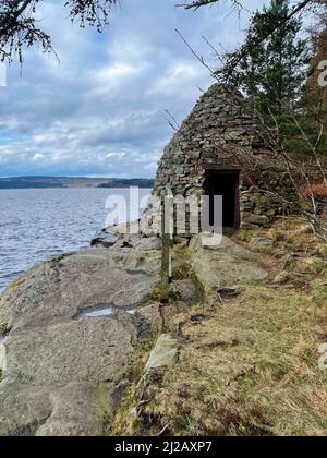 The Wave Chamber in der Nähe des Kielder Dam im Kielder Water and Forest Park in Northumberland, Nordostengland., Stockfoto