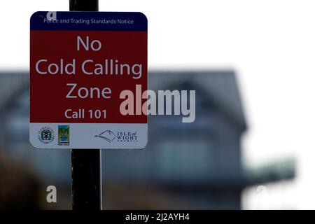 Nein, kalt, telefonieren, Zone, Gurnard, Isle of Wight, England, Großbritannien, Großbritannien, Großbritannien, Stockfoto