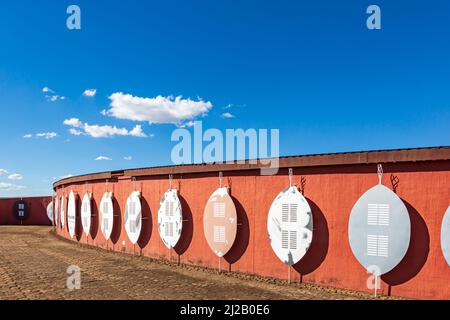 Ncome Museum in Blood River Heritage Site, KwaZulu-Natal, Südafrika Stockfoto