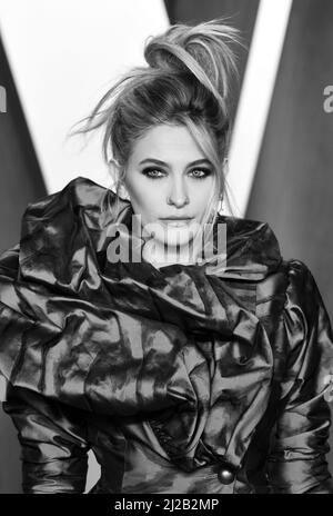 27.. März 2022, Los Angeles, USA. Paris Jackson Teilnahme an der Vanity Fair Oscar Party 2022, Wallis Annenberg Center for the Performing Arts, Los Ang Stockfoto