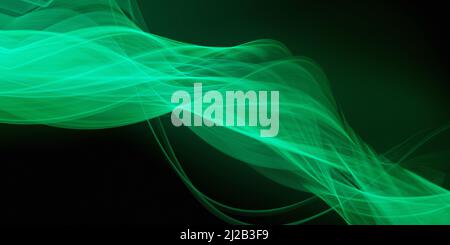 Leuchtende Licht Linien Cyber Türkis Farben Abstrakten Wallpaper Hintergrund Stockfoto