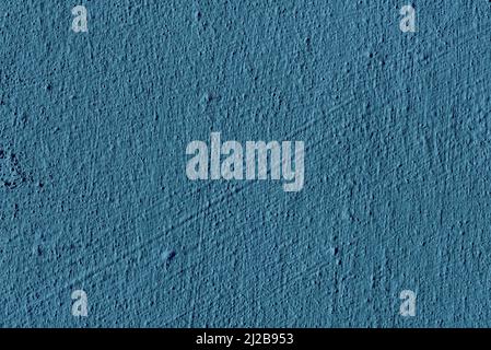 Grunge schöne abstrakte blaue Gips Wand Hintergrund mit Platz für Text oder Bild. Die Kunst der groben stilisierten Textur. Stockfoto