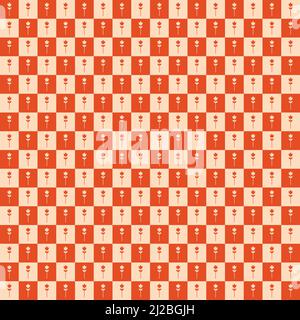 Nahtlose Blumenmuster Vektor Blume Form Doodle Pflanze abstrakten Hintergrund Illustration für digitale und Print-Materialien. Stock Vektor