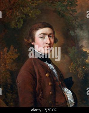 Selbstporträt von Thomas Gainsborough (1727-1788), Öl auf Leinwand, c. 1759 Stockfoto