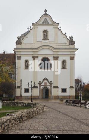 Dominikanerkirche auch als Weiße Kirche (Fehérek temploma) in Vác, Ungarn bekannt. Stockfoto