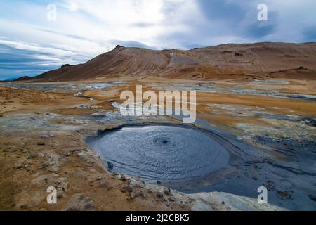 Myvatn Geothermie Gebiet Stockfoto
