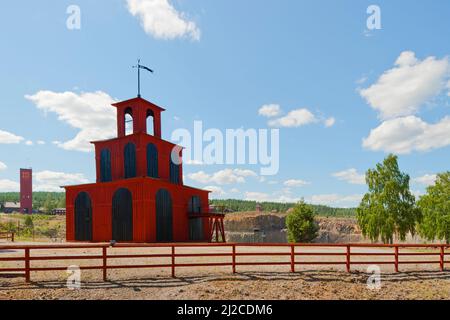 Falu coppermine in Schweden. Stockfoto