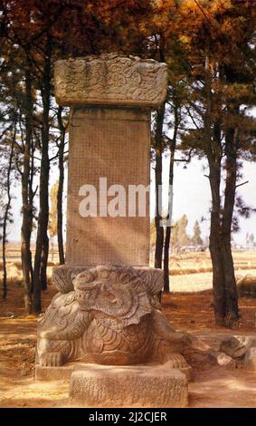 Stele des BongseonHonggyeongsa-Tempels in Cheonan, KoreaDiese Medien zeigen das Kulturerbe-Denkmal in Südkorea mit der Nummer: NT-7 ca. 2009 Stockfoto