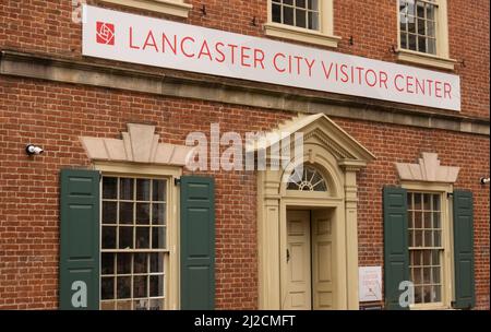 Lancaster City Visitor Center in der Innenstadt von Lancaster, PA Stockfoto