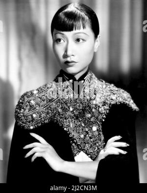 Werbefoto der amerikanischen Schauspielerin Anna May Wong am 17. November 1937 Stockfoto