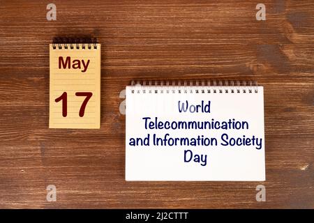 Die Feier des Welttages für Telekommunikation und Informationsgesellschaft am 17. Mai Stockfoto