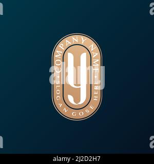 Abstraktes Emblem Premium Luxus Corporate Identity Elegantes Y-Logo-Design Stock Vektor