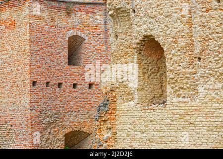 Ilok Castle defensive Wand Detail in Nord-Ost-Kroatien Stockfoto