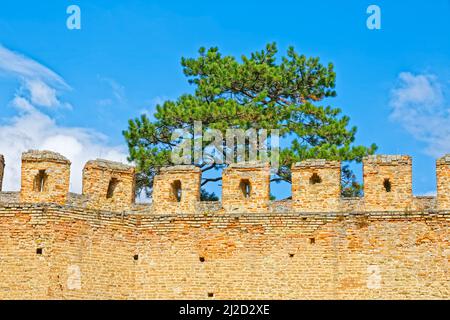 Ilok Castle defensive Wand Detail in Nord-Ost-Kroatien Stockfoto