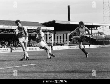 Rotherham 1-2 Reading, League Division drei Spiel in Millmoor, Samstag, 14.. September 1985. Stockfoto