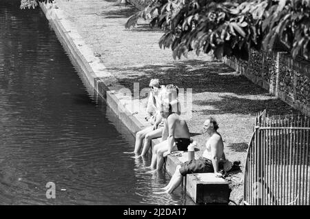 Summer Pics, Forbury Gardens, Public Park, Reading, Juni 1985 Stockfoto