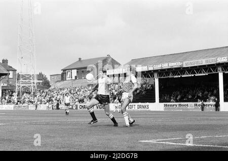 Rotherham 1-2 Reading, League Division drei Spiel in Millmoor, Samstag, 14.. September 1985. Stockfoto