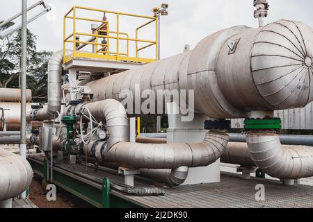 Öl- und Gasbetriebe, Gabun Stockfoto