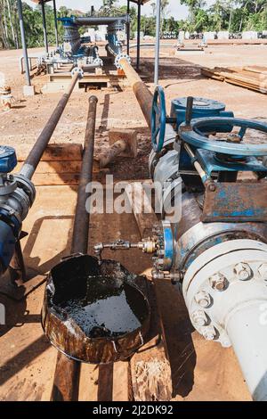 Öl- und Gasbetriebe, Gabun Stockfoto