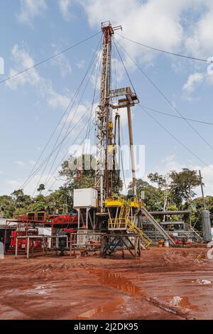 Öl- und Gasbetriebe, Gabun Stockfoto