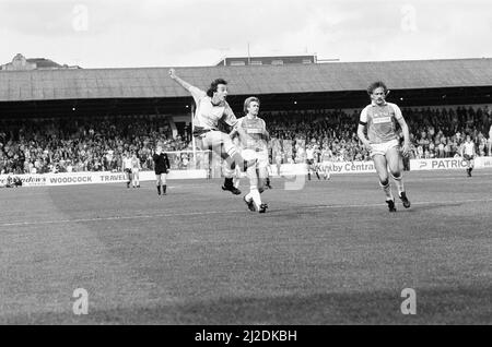 Rotherham 1-2 Reading, League Division drei Spiel in Millmoor, Samstag, 14.. September 1985. Stockfoto