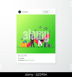 Zwei Geschäftspartner handshaking flache Vektor-Illustration. Cartoon Geschäftsleute Abschluss Vereinbarung für den Erfolg. Partnerschaft, Teamarbeit und Verhandlungsfähigkeit Stock Vektor