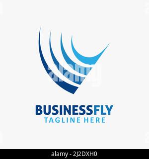 Abstraktes Business-Logo-Design Stock Vektor