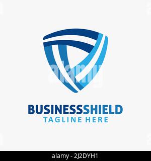 Abstraktes Schild-Logo-Design Stock Vektor