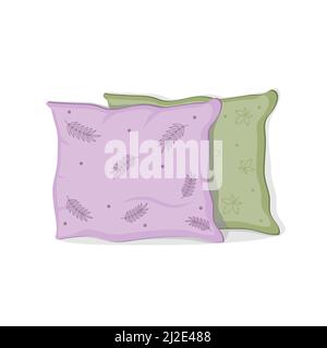 Kissen isolierte Vektorgrafik auf weißem Hintergrund Stock Vektor