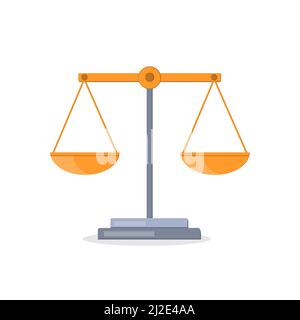 Laborskalen isolierte Vektordarstellung auf weißem Hintergrund Stock Vektor