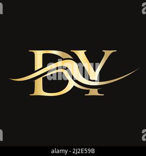 DY-Logo im Letter-Format. Ursprüngliche DY-Logotypvorlage für Geschäfts- und Firmenlogo Stock Vektor