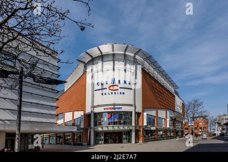 Einkaufszentrum Clemens-Galerie in der Fußgängerzone in Solingen Stockfoto