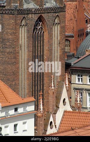 Pomorze, Polen, Polen, Polska, Kościół Wniebowzięcia Najświętszej Marii Panny w Toruniu; Kirche der Himmelfahrt der seligen Jungfrau Maria in Toruń Stockfoto