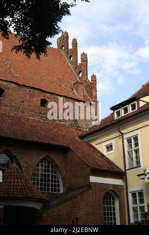 Olsztyn, Warmia, Polen, Polen, Zamek Kapituły Warmińskiej w Olsztynie, Zamek Olsztyński; Schloss Olsztyn, Burg der Warmischen Kathedrale Stockfoto