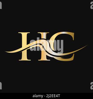 HC-Logo mit dem Buchstaben. Ursprüngliche HC-Logotypvorlage für Geschäfts- und Firmenlogo Stock Vektor