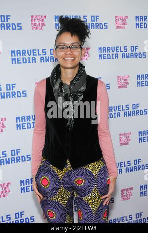 New York, Usa. 01. April 2022. Carrie Hawks nimmt an den „Marvels of Media Awards“ in New York City Teil. Kredit: SOPA Images Limited/Alamy Live Nachrichten Stockfoto